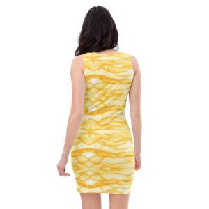 Golden Sand Waves Sublimation Cut & Sew Dress