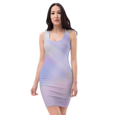 Purple Refraction Sublimation Cut & Sew Dress