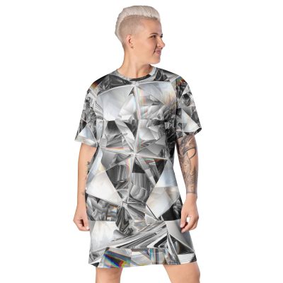 Prism Refraction T-shirt dress
