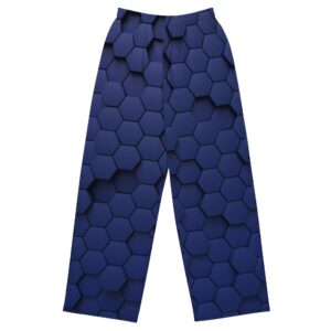 3d blue beehive unisex wide-leg pants