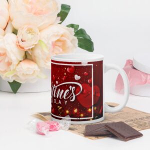 Happy Valentine’s Day White glossy mug