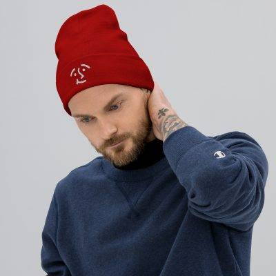 Face Embroidered Beanie