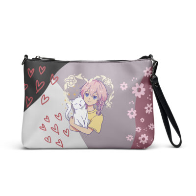 Girl with cat Crossbody bag