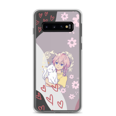 Girl with cat Clear Case for Samsung®