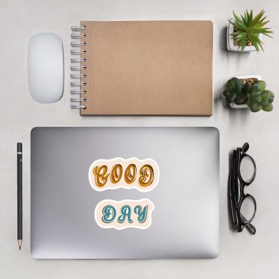 Good day – Beige paisley bird Bubble-free stickers